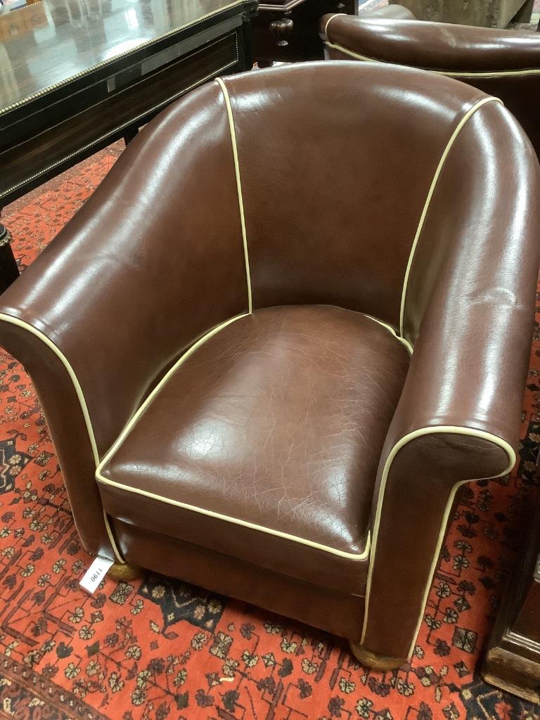 A pair of Art Deco armchairs